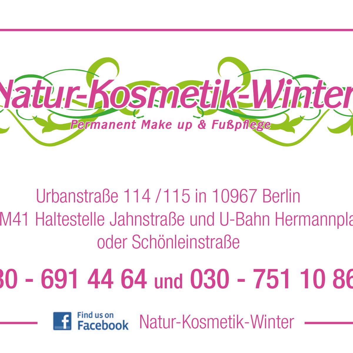 Naturkosmetik + Fusspflege auf med.Grundlage