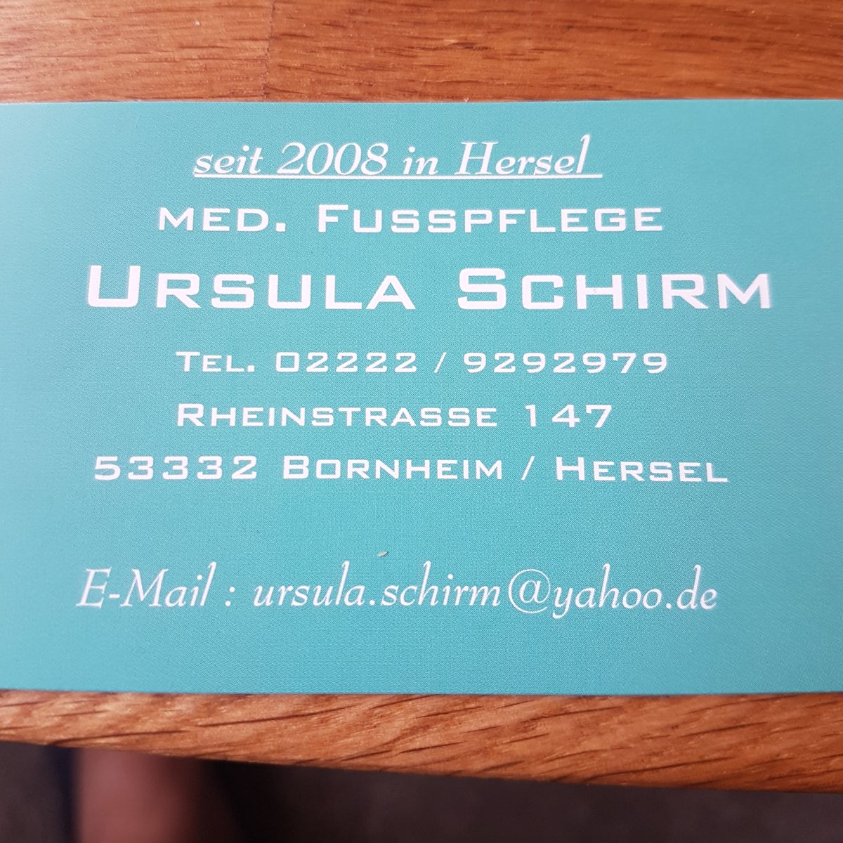 Ursula Schirm Medizinische Fußpflegerin