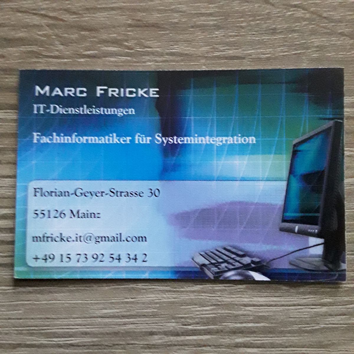 Marc Fricke - IT Dienstleistungen